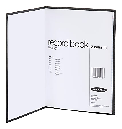 Wilson Jones® Single Page Columnar Book, 9 1/4
