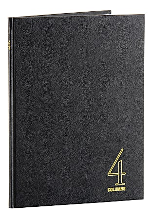 Wilson Jones® Single Page Columnar Book, 9 1/4" x 7", 4 Columns, 40 Sheets