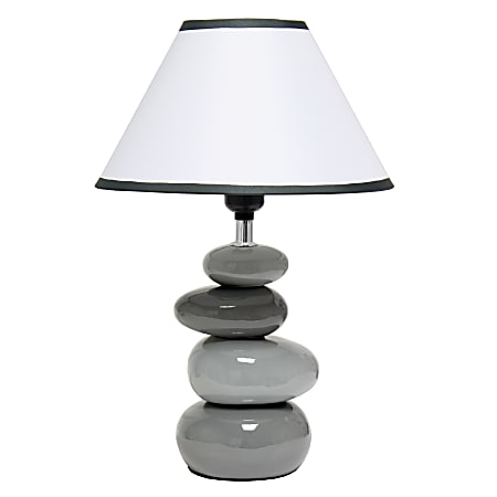 Creekwood Home Priva Ceramic Stacking Stones Table Lamp,