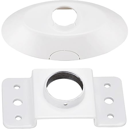 Atdec Telehook Ceiling Plate and Dress Cover Accessory for ProAV Products - 220.00 lb Load Capacity - Steel - White