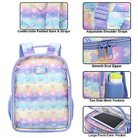 Clear heart backpack best sale