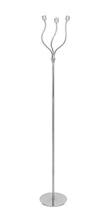 Lumisource Triflex LED Floor Lamp, 61"H, Silver Base