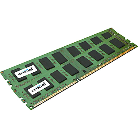 Crucial 16GB (2 x 8 GB) DDR3 SDRAM Memory Module - For Desktop PC - 16 GB (2 x 8 GB) - DDR3-1600/PC3-12800 DDR3 SDRAM - CL11 - 1.50 V - Non-ECC - Unbuffered - 240-pin - DIMM