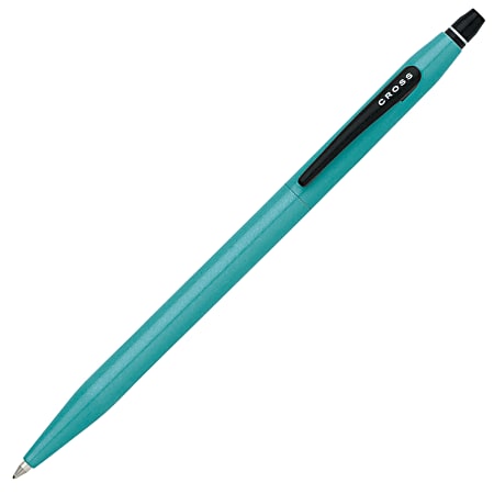 Cross® Click Gel Ballpoint Pen, Medium Point, 0.7 mm, Teal Barrel, Black Ink