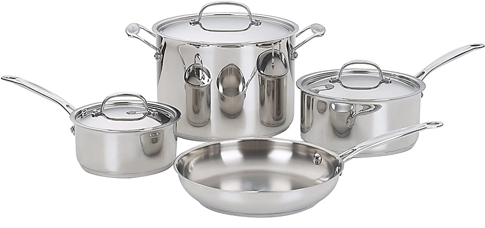 Cuisinart™ Chef's Classic 7-Piece Stainless Steel Set, Silver