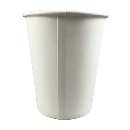 Hotel Emporium Paper Cups, 8 Oz, White, Case Of 1,000 Cups