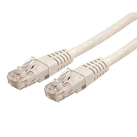StarTech.com 3ft CAT6 Ethernet Cable - White Molded Gigabit CAT 6 Wire - 100W PoE RJ45 UTP 650MHz - Category 6 Network Patch Cord UL/TIA