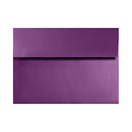 LUX Invitation Envelopes, A6, Gummed Seal, Purple Power, Pack Of 50