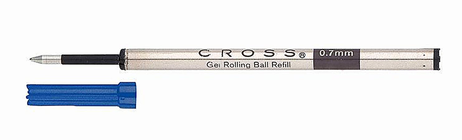 Cross® Ballpoint Refill, Click Gel, Medium Point, 0.7 mm, Blue Ink