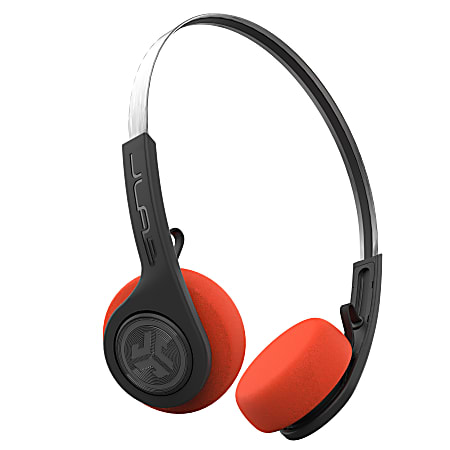 JLab Audio Rewind Retro Wireless On Ear Headphones HBREWINDRBLK4