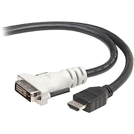 Belkin Digital Video Cable - DVI-I (Single-Link) Digital Video - HDMI Digital Audio/Video - 25ft