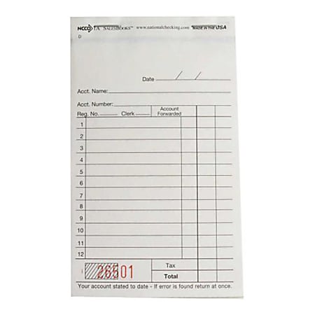 Guest Check Books, 2-Part, Carton Of 100