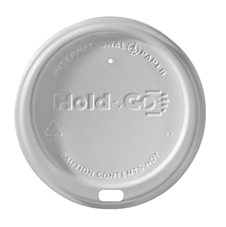 Graphic Packaging Holdngo Plastic Cup Lids, 12 20 Oz, White, Carton Of 1200
