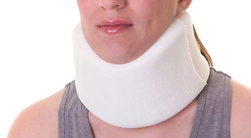Medline Soft Foam Cervical Collar, X-Small, 3 3/4" x 13", White