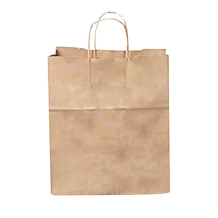Duro Bag Novolex™ Paper Junior Mart Shopping Bags, 13"H x 13"W x 7"D, Kraft, Carton Of 250
