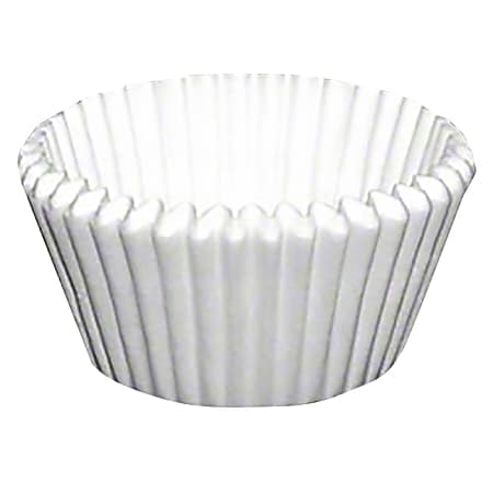 Paterson Paper Baking Cups, 3 1/2" x 1 1/2", White, Case Of 10,000