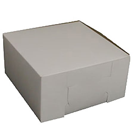 Cake Boxes, 10" x 10" x 5", White, Case Of 100