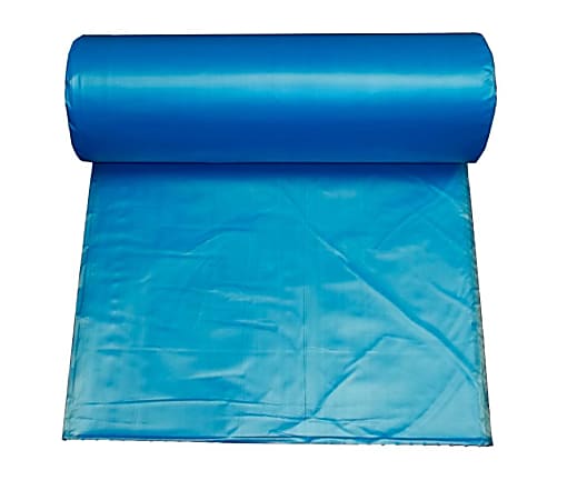 Trash Liners, 0.55 Mils, 33 Gallon, Blue, Carton Of 250