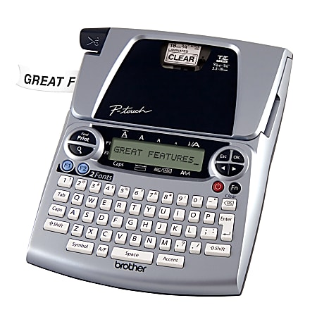 How to make font bigger on brother p-touch label maker