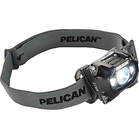 Pelican 2760 Headlamp - AAA - PolycarbonateBody, Thermoplastic Elastomer (TPE)O-ring, PolycarbonateLens, PolycarbonateShroud - Black