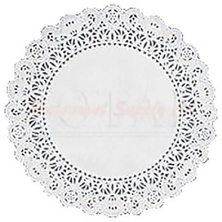 Round Lace Doilies, 5", Carton Of 1,000