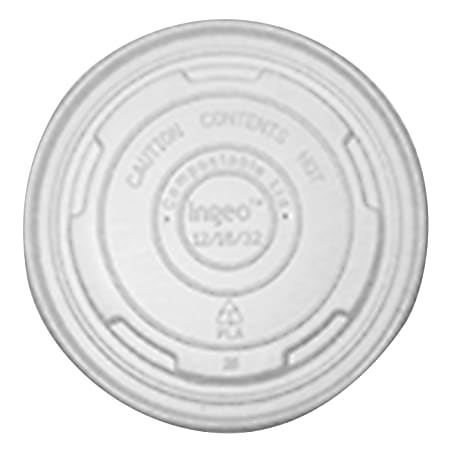 Primeware Lids For 12/16/32 Oz Food Containers, Tan, Case Of 1,000