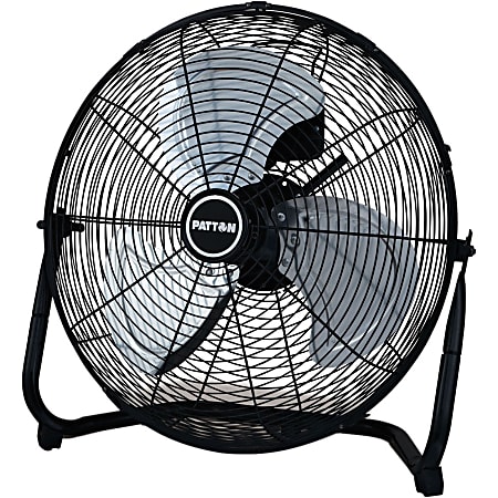 Patton 18 Inch High Velocity Fan - 18" Diameter - 3 Speed - Durable, Adjustable Tilt Head, Carrying Handle - Metal Blade, Metal Grill