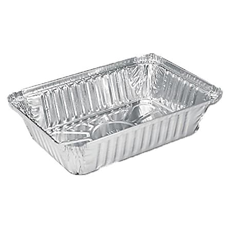 HFA Foil Pans, Roasting, 168 Oz, 16" x 12" x 2", Silver, Carton Of 100