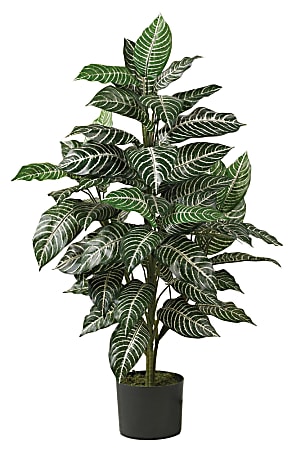 Nearly Natural 3'H Zebra Silk Plant With Planter