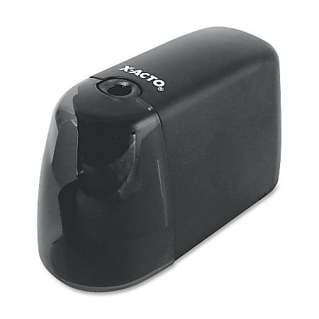 X-Acto Compact Battery Pencil Sharpener - Desktop - 1 Hole(s) - 3" Height x 2" Width x 4.5" Depth - Plastic - Black - 1 Each