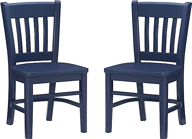 Linon Merrium Kids Chairs, Navy, Set Of 2 Chairs