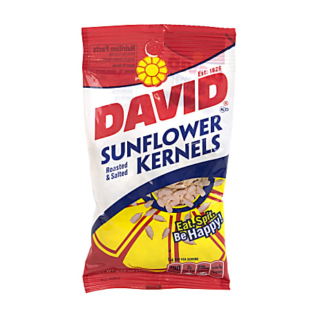 David Sunflower Kernels, 3.75 Oz, Box Of 12