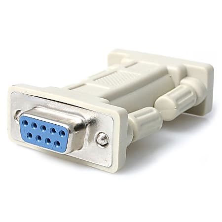 StarTech.com DB9 RS232 Serial Null Modem Adapter - F/F - Cost-effective way of converting a straight through cable into a null modem cable