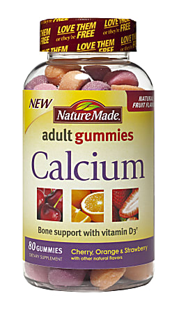 Nature Made® Calcium Adult Gummies, Pack Of 80 Gummies