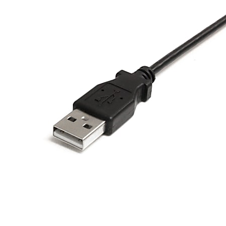StarTech.com 6 ft Mini USB Cable A to Left Angle Mini B Type A Male USB ...
