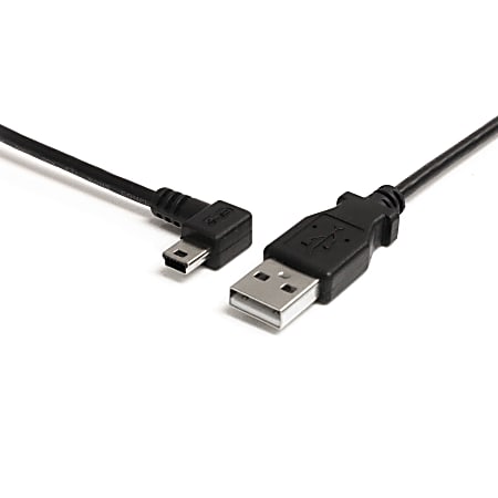 StarTech.com 6 ft Mini USB Cable - A to Left Angle Mini B - Connect your Mini USB devices, with the cable out of the way