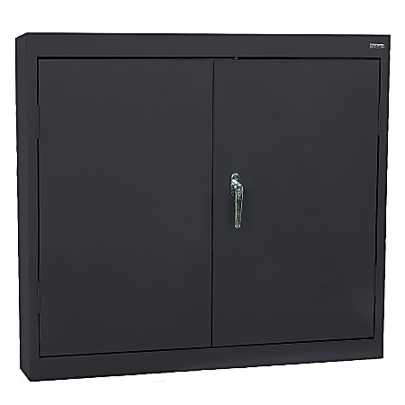 Sandusky® 30"W Steel Wall Cabinets With 2 Solid Doors, Black