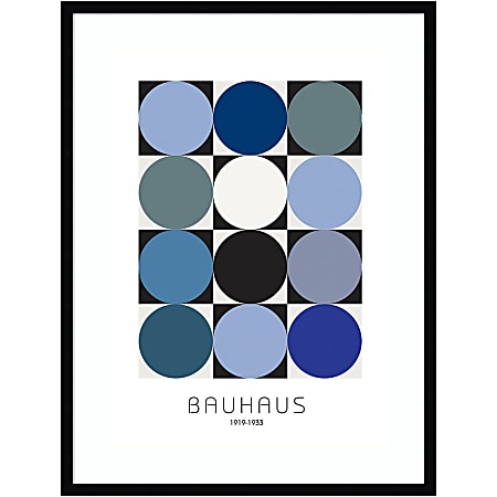 Amanti Art Bauhaus 6 by Design Fabrikken Wood Framed Wall Art Print, 33”H x 25”W, Black