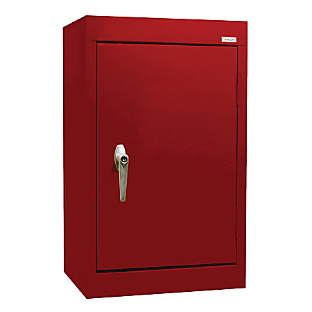 Sandusky® 18"W Steel Wall Cabinet With Solid Door, Red