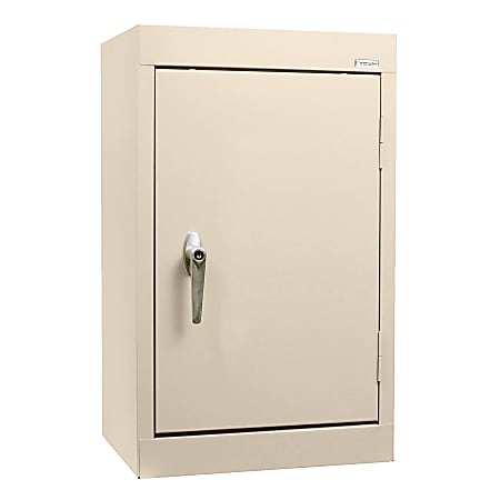 Sandusky® 18"W Steel Wall Cabinet With Solid Door, Putty