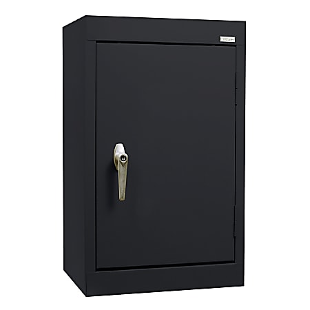 Sandusky® 18"W Steel Wall Cabinet With Solid Door, Black