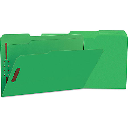 Universal 1/3 Tab Cut Legal Recycled Top Tab File Folder - 8 1/2"x14" - 3/4" Expansion - 2 Fastener(s) - 13526