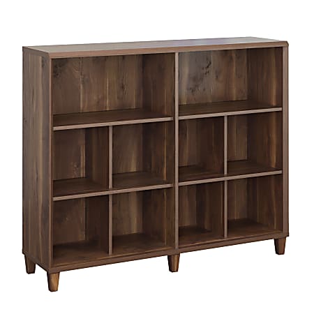 Sauder® Willow Place 46"H 10-Cubby Display Bookcase, Grand Walnut