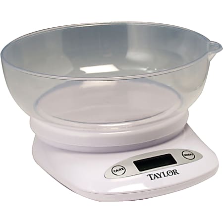 Taylor Digital Kitchen Scale With Bowl 4.4 Lb Office Depot
