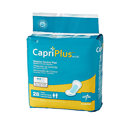 Medline Capri Plus Bladder Control Pad Incontinent Liners,