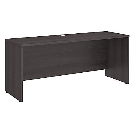 Bush Business Furniture Studio C Credenza Desk, 72"W x 24"D, Storm Gray, Standard Delivery