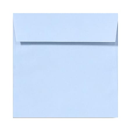 LUX Square Envelopes, 5 1/2" x 5 1/2", Peel & Press Closure, Baby Blue, Pack Of 250