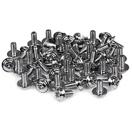 StarTech.com Computer Screws M3 x 1/4in Long Standoff - 50 Pack - Computer Assembly Screw - 0.20" - Pan, Hex - Philips - Steel - Silver - 50 / Pack - TAA Compliant