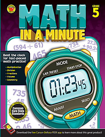 Brighter Child™ Math In A Minute Grade 5
