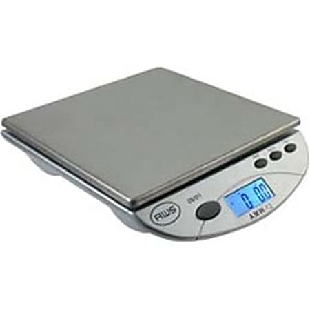 AWS AMW-13 Digital Postal/Kitchen Scale - 13 lb / 6 kg Maximum Weight Capacity - Silver